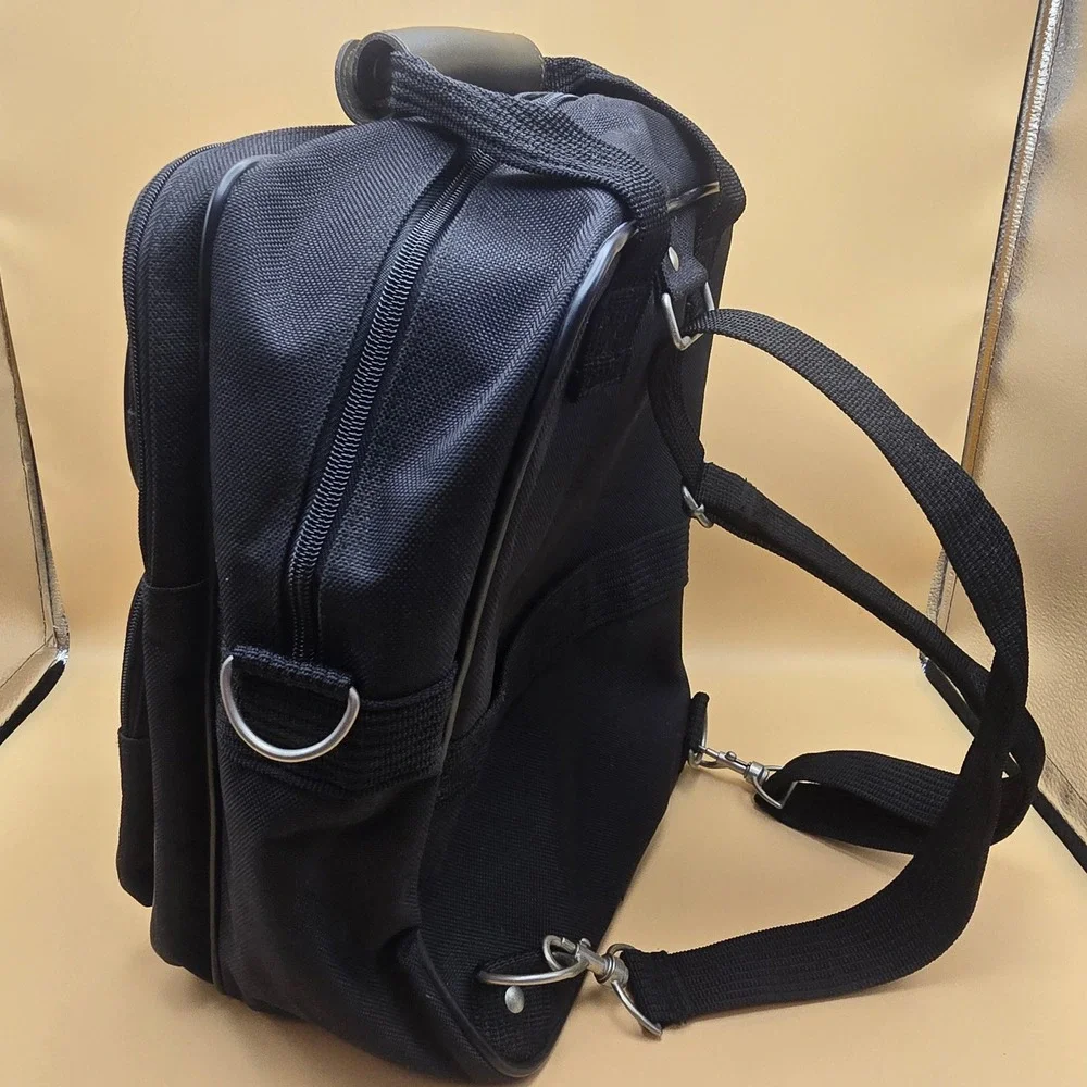 Olympia Tank 2000 Elegance Collection 3-Way Multi-Tote Backpack Black I-314